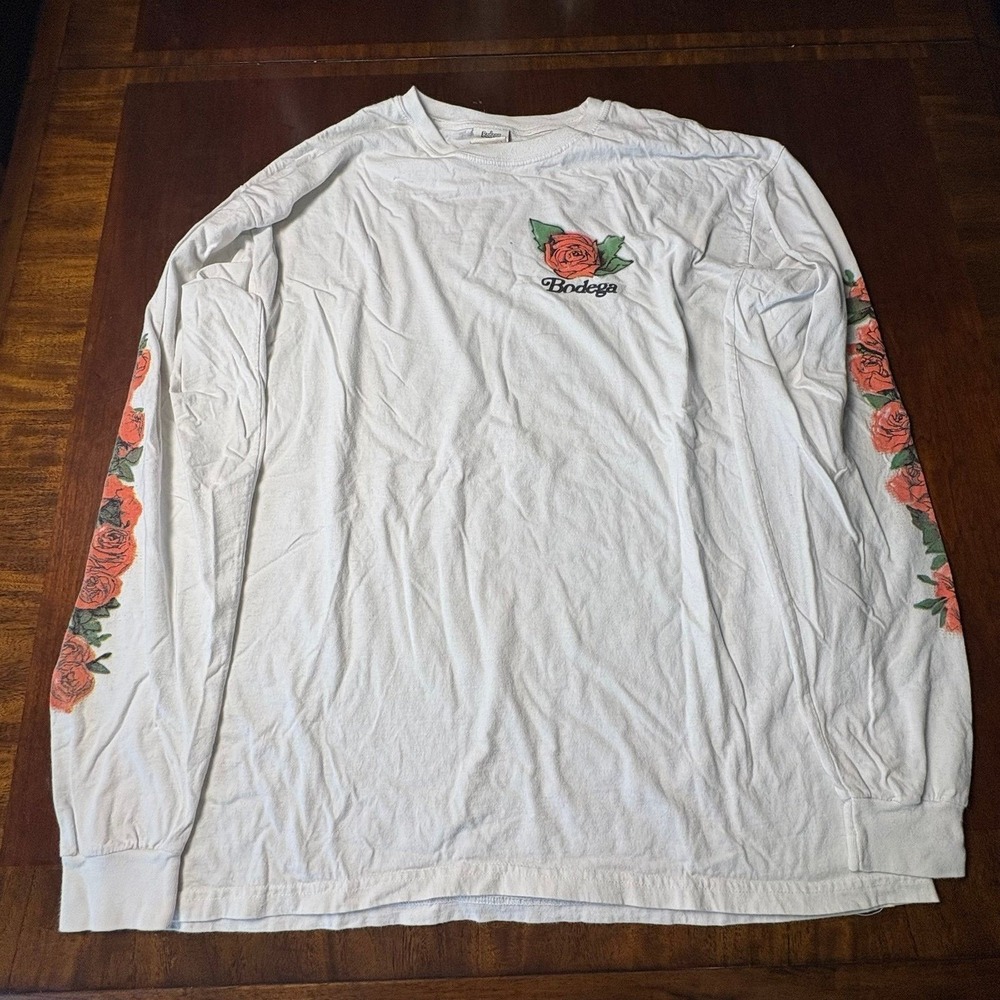 Bodega Rose Skull Long Sleeve Tee XL